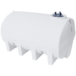 2500 Gallon White Horizontal Sump Bottom Leg Tank