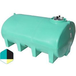 2800 Gallon Yellow Horizontal Sump Bottom Leg Tank
