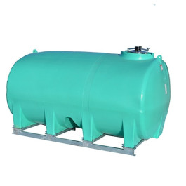2800 Gallon Green Horizontal Sump Bottom Leg Tank w/ Frame