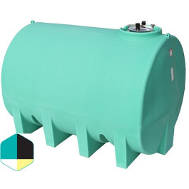3000 Gallon Yellow Horizontal Sump Bottom Leg Tank