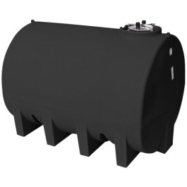 3000 Gallon Black Horizontal Sump Bottom Leg Tank