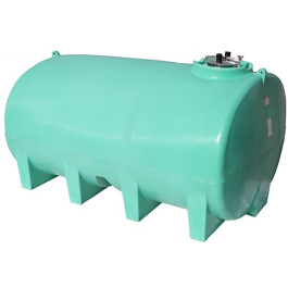 3200 Gallon Green Horizontal Sump Bottom Leg Tank