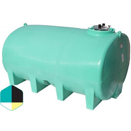 3200 Gallon Black Horizontal Sump Bottom Leg Tank