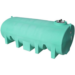 3500 Gallon Green Horizontal Leg Tank