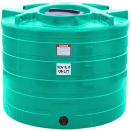 550 Gallon Green Vertical Storage Tank