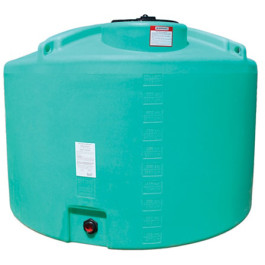 1000 Gallon Green Vertical Storage Tank