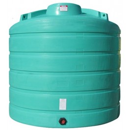 3200 Gallon Green Vertical Storage Tank