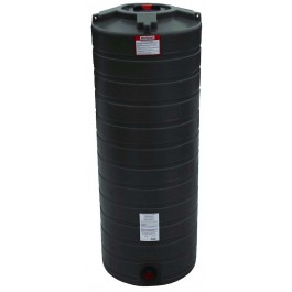 200 Gallon Black Vertical Water Storage Tank