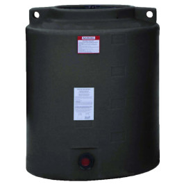 210 Gallon Black Vertical Water Storage Tank