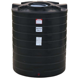 870 Gallon Black Vertical Water Storage Tank