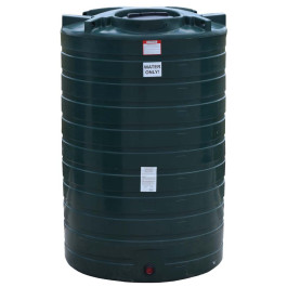 1100 Gallon Dark Green Vertical Water Storage Tank