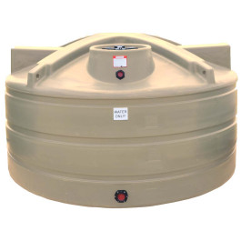 1200 Gallon Beige Vertical Water Storage Tank