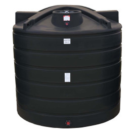5050 Gallon Black Vertical Water Storage Tank