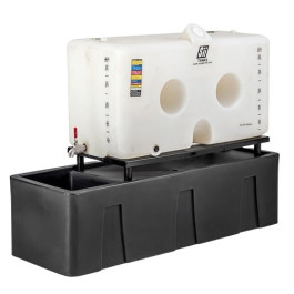 120 Gallon Slimtainer Tank & Gravity Feed System with Containment Vessel