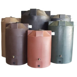 100 Gallon Light Grey Rainwater Collection Tank