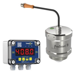 Blind 316SS Levelpro ProScan 3 Radar Level Sensor with LED Display & Controller, 4-20mA +1 Relay Output