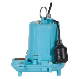 1 HP Little Giant WS100HM-12-20 Manual Submersible Effluent Pump, 208-230V, 20' Cord