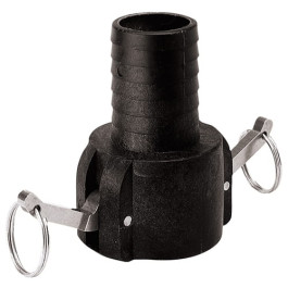 3/4" Cam Action Coupler Fitting, Female Coupler x Hose Shank