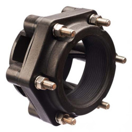 2" PP Female NPT Total Drain Bolted Fitting