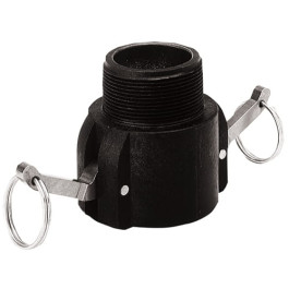 3" Long Cam Action Coupler Fitting, Female Coupler x MPT