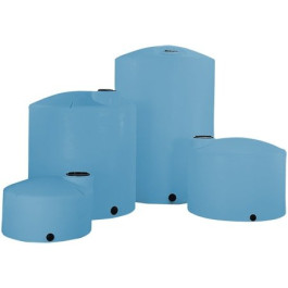 5000 Gallon Light Blue Heavy Duty Vertical Storage Tank
