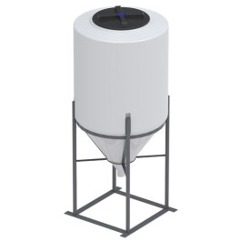 110 Gallon Inductor Cone Bottom Tank with Stand