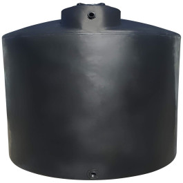 2500 Gallon Black Vertical Water Storage Tank