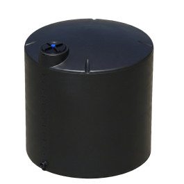 3000 Gallon Black Vertical Water Storage Tank