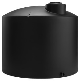 3000 Gallon Black Vertical Storage Tank