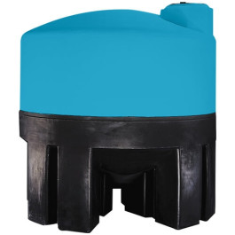 1600 Gallon Light Blue Heavy Duty Cone Bottom Tank
