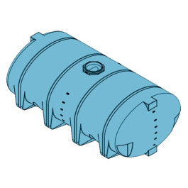 3210 Gallon Light Blue Heavy Duty Drainable Leg Tank
