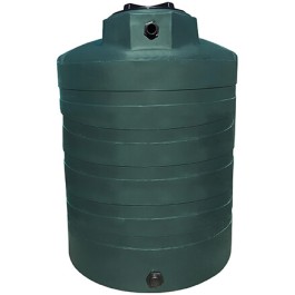 1350 Gallon Dark Green Vertical Water Storage Tank