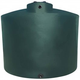 2500 Gallon Dark Green Vertical Water Storage Tank