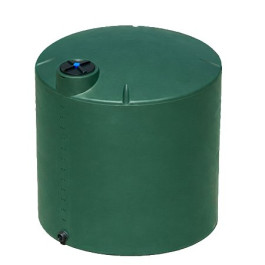 2500 Gallon Dark Green Vertical Water Storage Tank