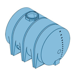 1310 Gallon Light Blue Heavy Duty Drainable Leg Tank