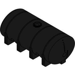 4035 Gallon Black Heavy Duty Elliptical Leg Tank