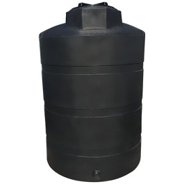 1000 Gallon Black Heavy Duty Vertical Storage Tank