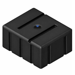 300 Gallon Black Loaf Tank