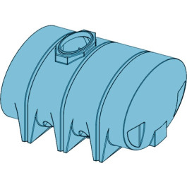 1315 Gallon Light Blue Heavy Duty Drainable Leg Tank