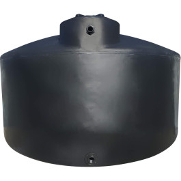 3000 Gallon Black Vertical Water Storage Tank