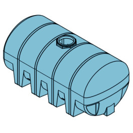 2010 Gallon Light Blue Heavy Duty Drainable Leg Tank