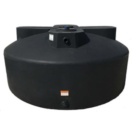 600 Gallon Black Vertical Water Storage Tank