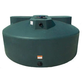 600 Gallon Dark Green Vertical Water Storage Tank