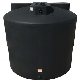 2550 Gallon Black Vertical Water Storage Tank