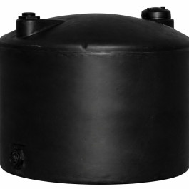 220 Gallon Black Vertical Water Storage Tank