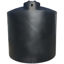 11000 Gallon Black Vertical Water Storage Tank