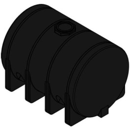 3725 Gallon Black Horizontal Leg Tank
