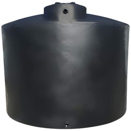 7750 Gallon Black Vertical Water Storage Tank