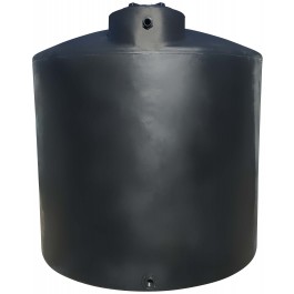 2000 Gallon Black Vertical Water Storage Tank