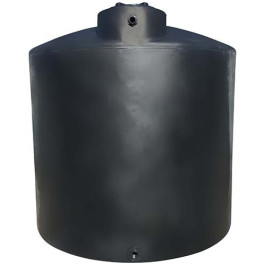2000 Gallon Black Vertical Water Storage Tank